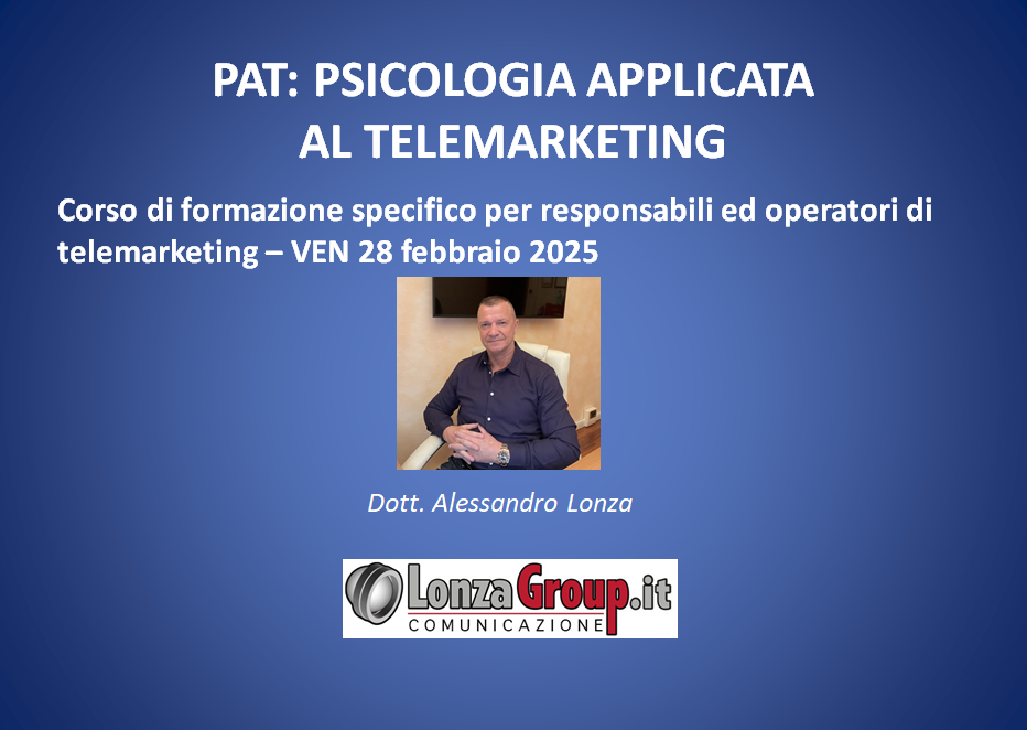 FORMAZIONE OPERATORI TELEMARKETING